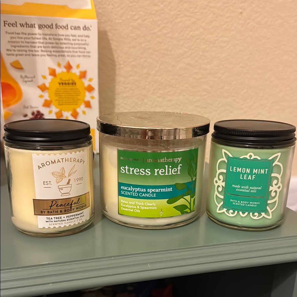 Aromatherapy and Stress Relief Candle Set